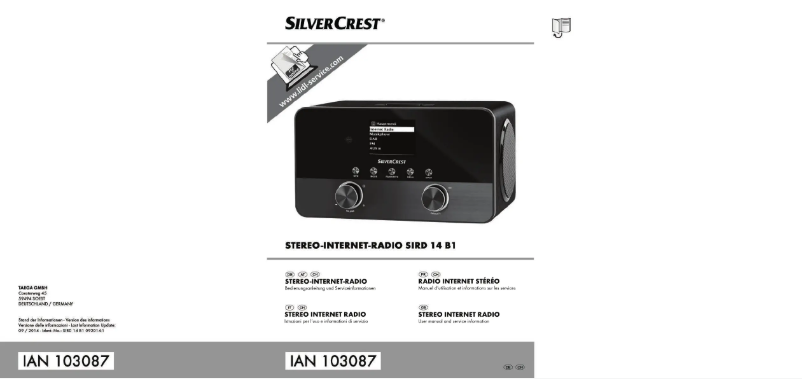 Página 1 del manual Manual de usuario SilverCrest SIRD 14 B1