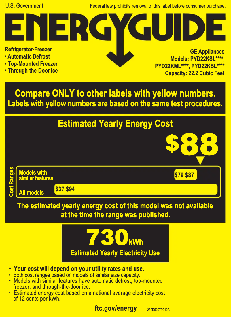 Imagen de la primera página del manual del dispositivo Profile PYD22KBLTS