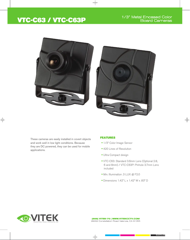 Imagen de la primera página del manual del dispositivo VTC-C63