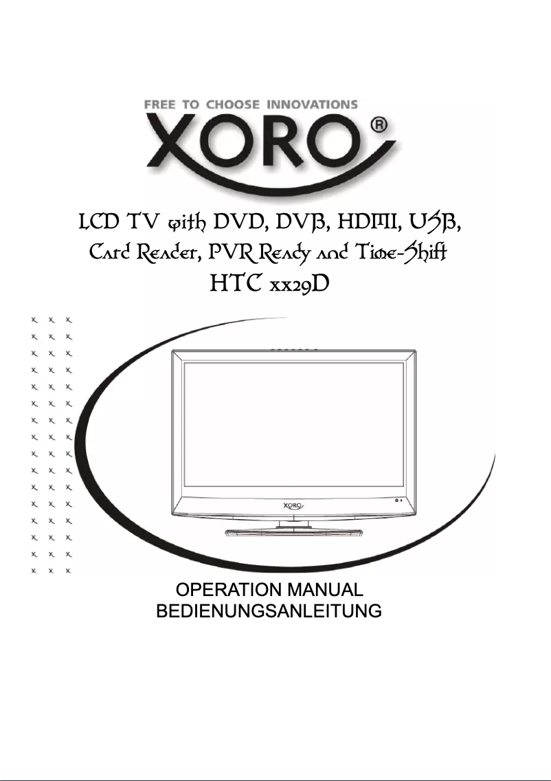 Página 1 del manual Manual de usuario Xoro HTC 2229d