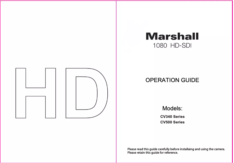 Imagen de la primera página del manual del dispositivo CV500-MB