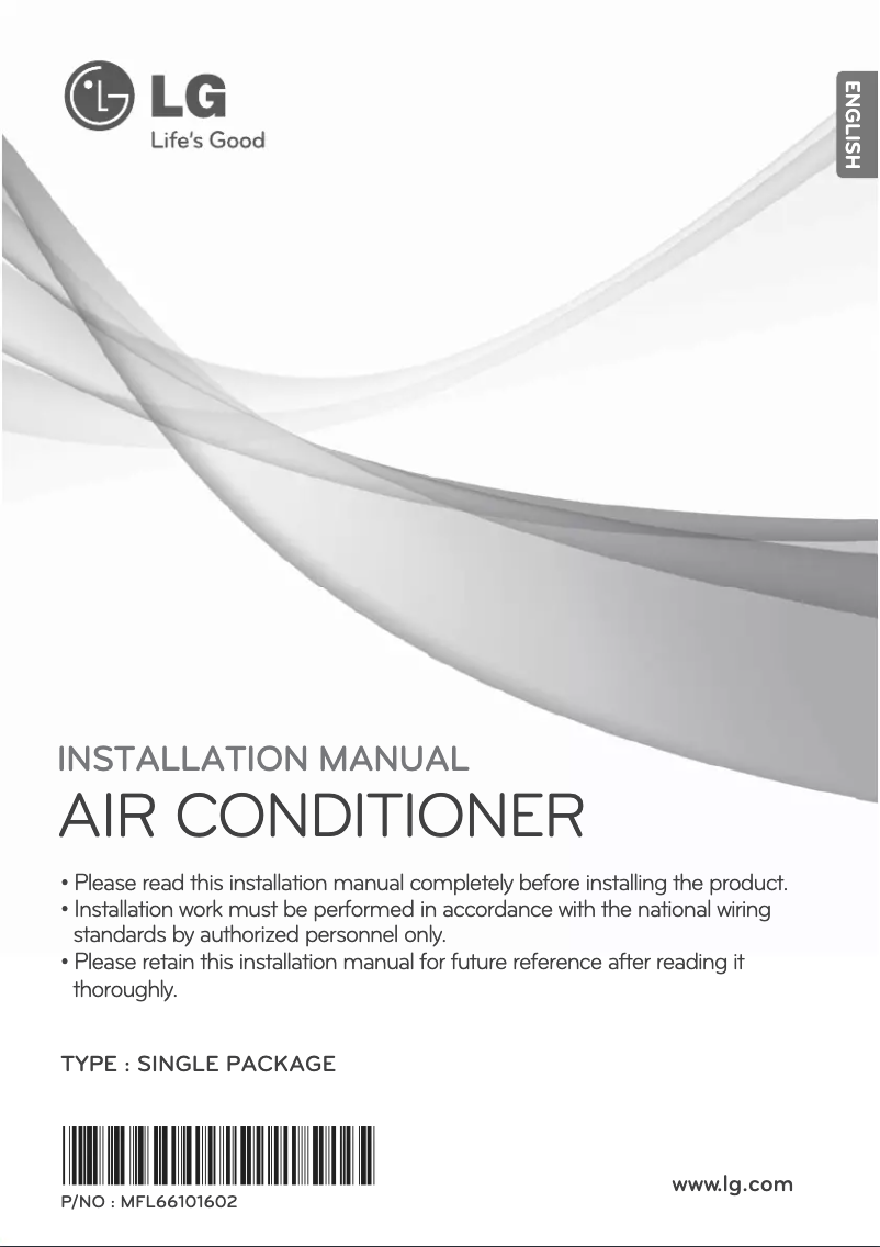 Página 1 del manual Guía de instalación LG LK-C3008C02