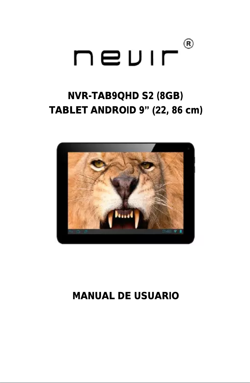 Página 1 del manual Manual de usuario Nevir NVR-TAB9QHD S2 (8GB)