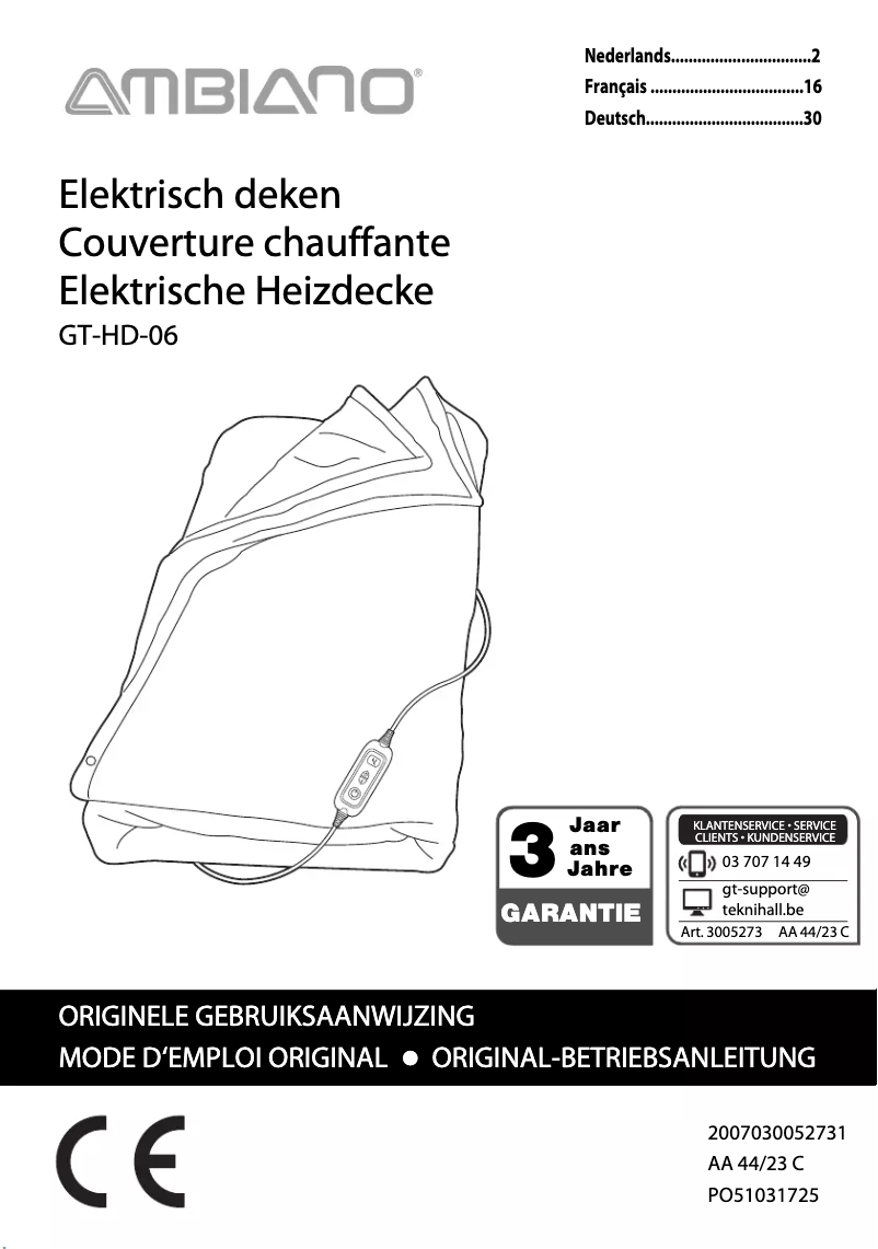 Imagen de la primera página del manual del dispositivo GT-HD-06