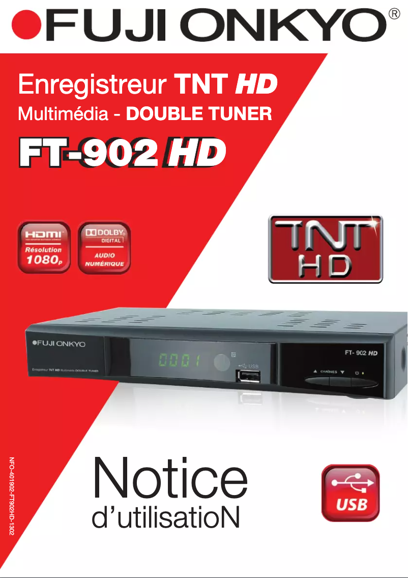 Imagen de la primera página del manual del dispositivo FT-902 HD