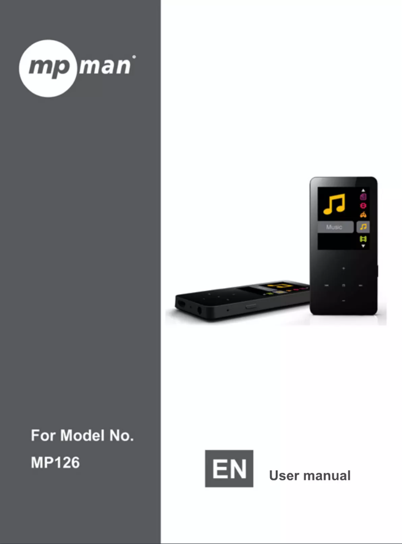 Imagen de la primera página del manual del dispositivo MP126