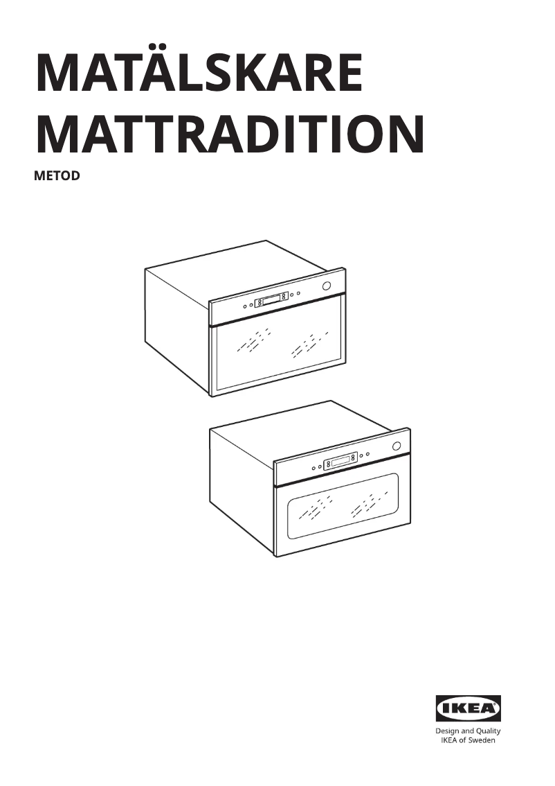 Página 1 del manual Manual de usuario Ikea MATÄLSKARE 805.082.69