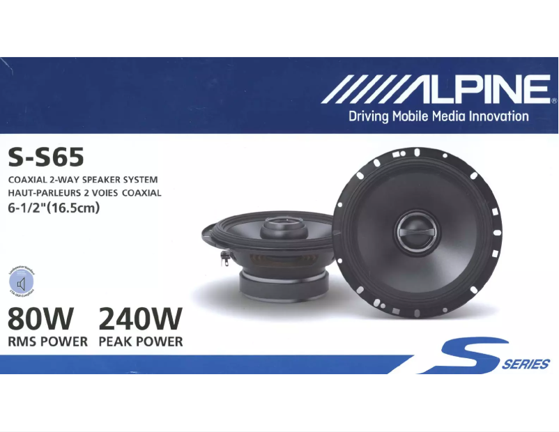 Imagen de la primera página del manual del dispositivo S-S65