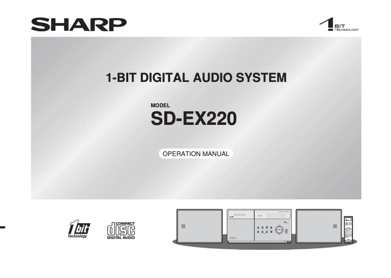 Página 1 del manual Manual de usuario Sharp SD-EX220