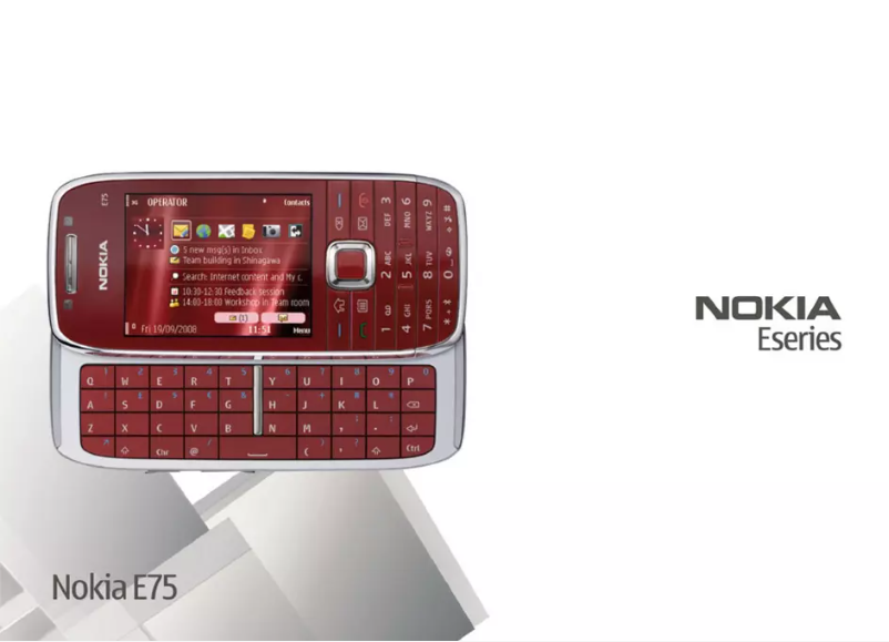 Imagen de la primera página del manual del dispositivo E75