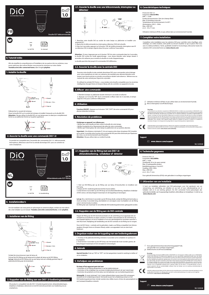 Página 1 del manual Manual de usuario DiO 54778