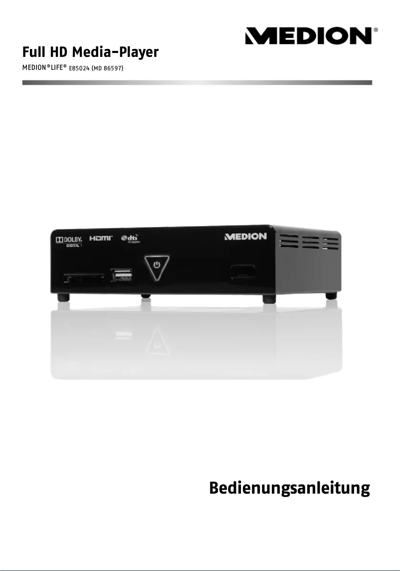 Imagen de la primera página del manual del dispositivo LIFE E85024 (MD 86597)