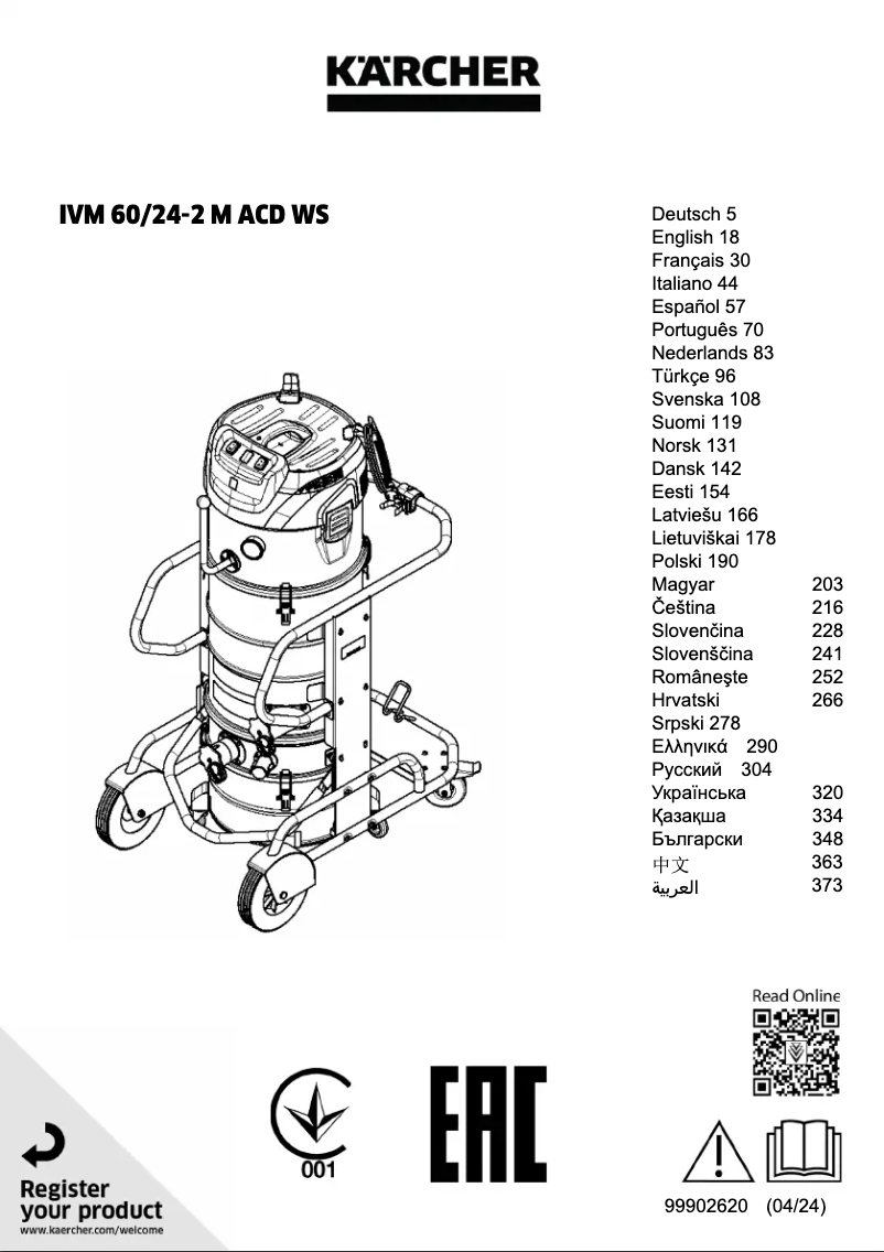 Imagen de la primera página del manual del dispositivo IVM 60/24-2 M ACD WS