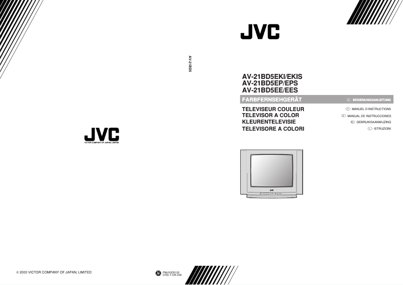 Página 1 del manual Manual de usuario JVC AV-21BD5EE