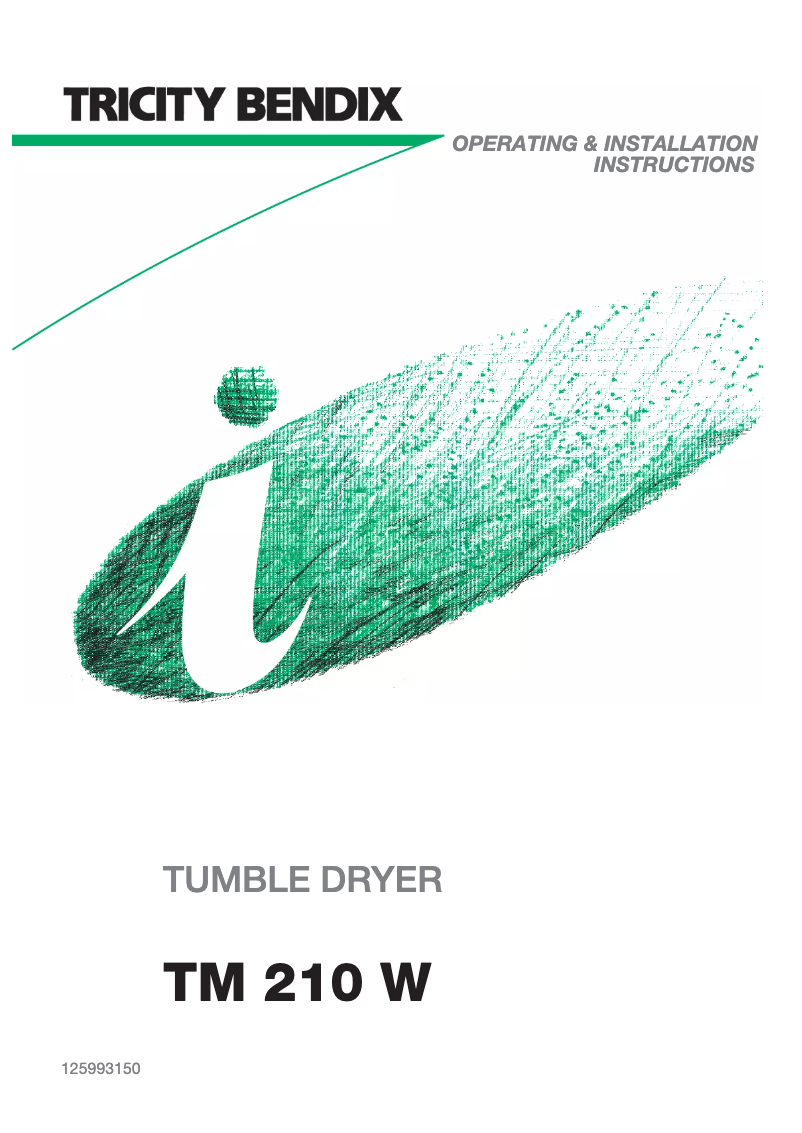 Imagen de la primera página del manual del dispositivo TM 210 W