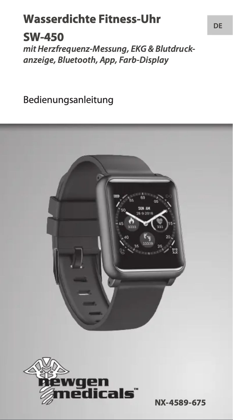 Página 1 del manual Manual de usuario Newgen Medicals SW-450