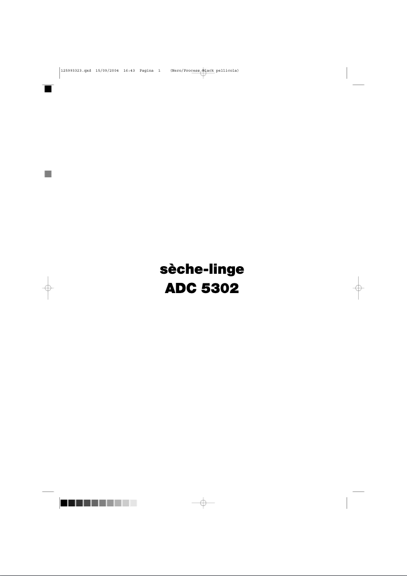 Imagen de la primera página del manual del dispositivo ADC 5302