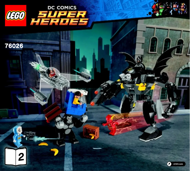 Página 1 del manual Manual de usuario Lego DC Comics Super Heroes 76026