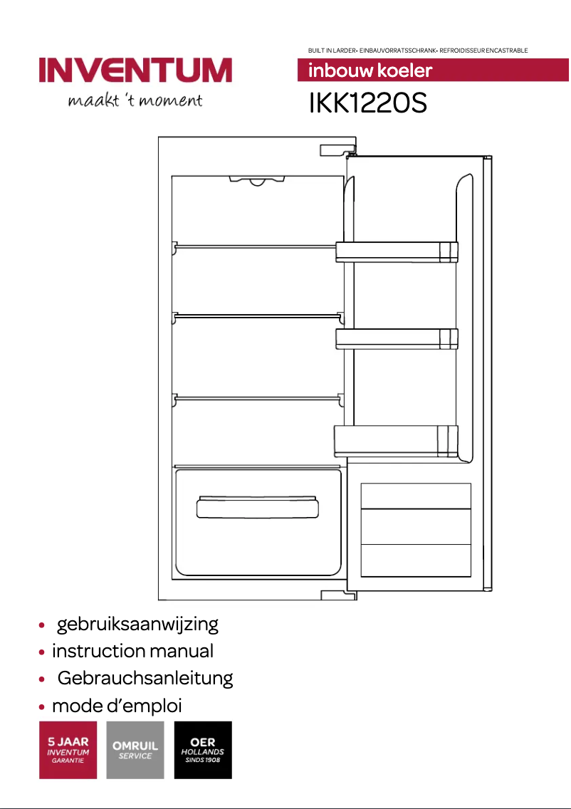 Página 1 del manual Manual de usuario Inventum IKK1220S
