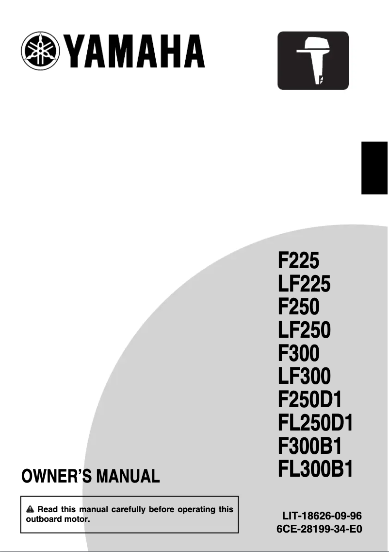 Página 1 del manual Manual de usuario Yamaha F225