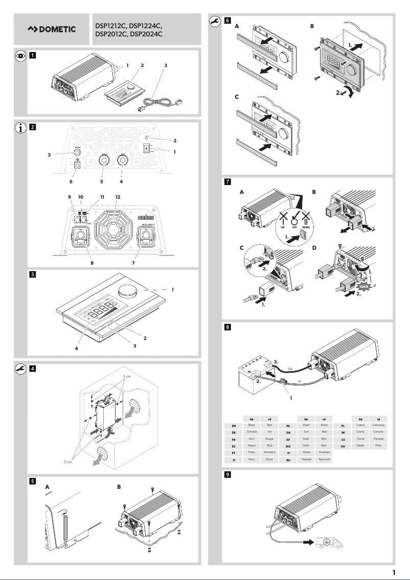 Página nº 1 - Manual de usuario Dometic SinePower DSP 2024C