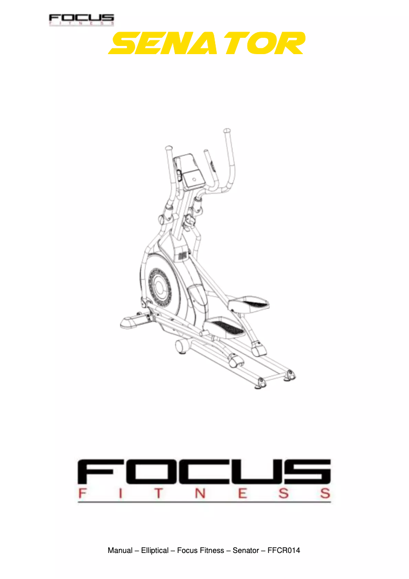 Página 1 del manual Manual de usuario Focus Fitness Senator