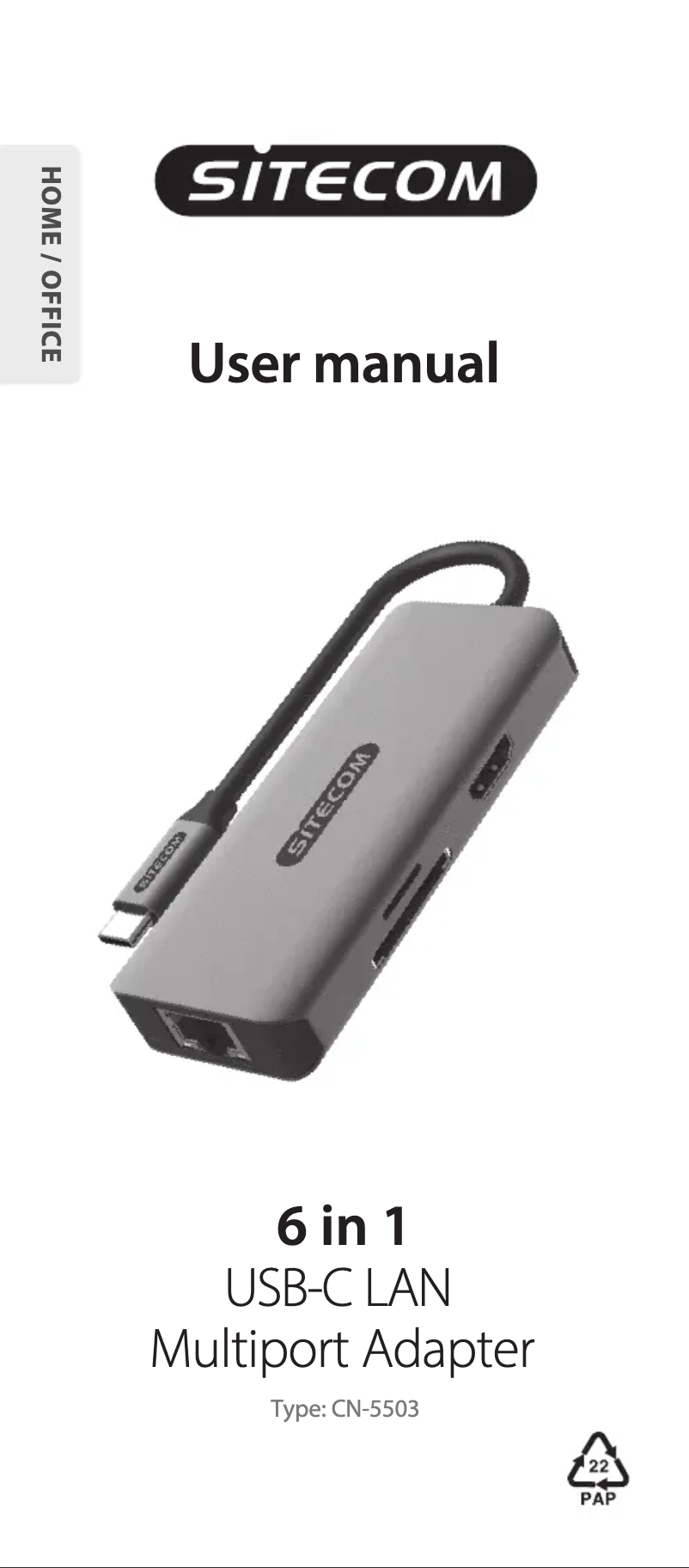 Imagen de la primera página del manual del dispositivo CN-5503