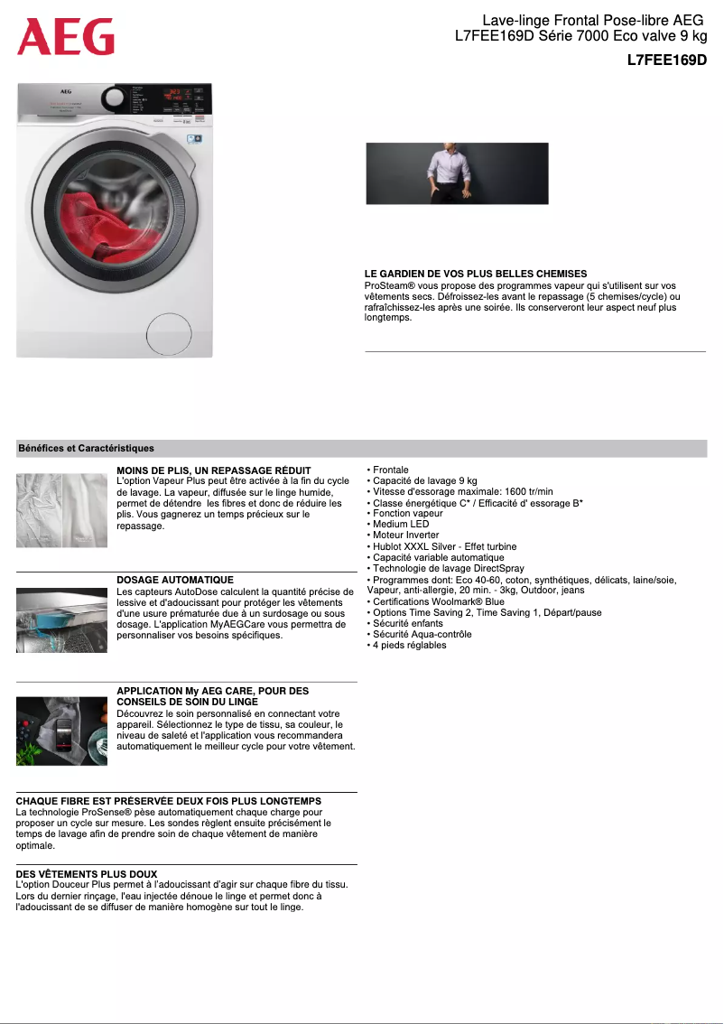 Imagen de la primera página del manual del dispositivo L7FEE169D