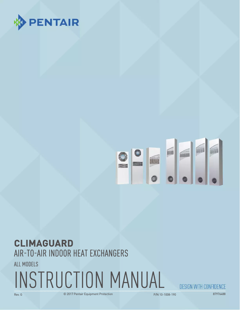 Imagen de la primera página del manual del dispositivo Climaguard XR20