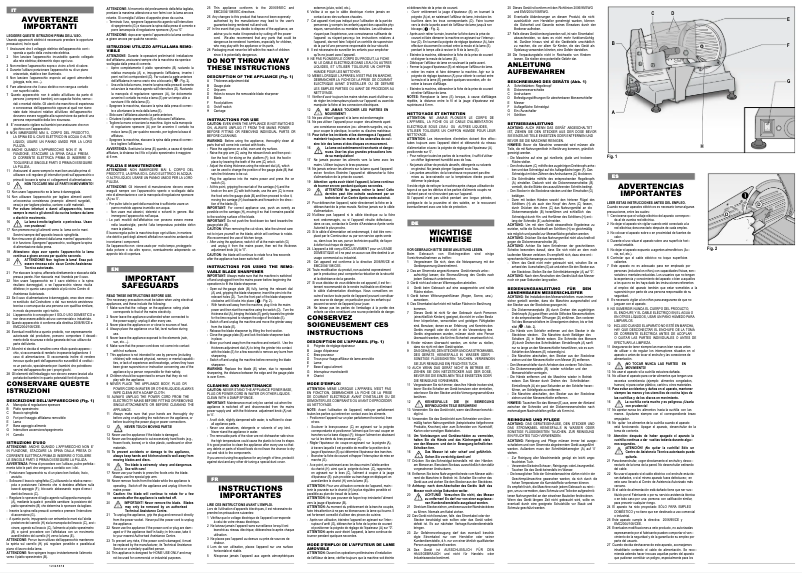 Página 1 del manual Manual de usuario Ariete SL2050