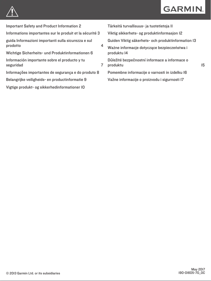 Imagen de la primera página del manual del dispositivo Edge Touring