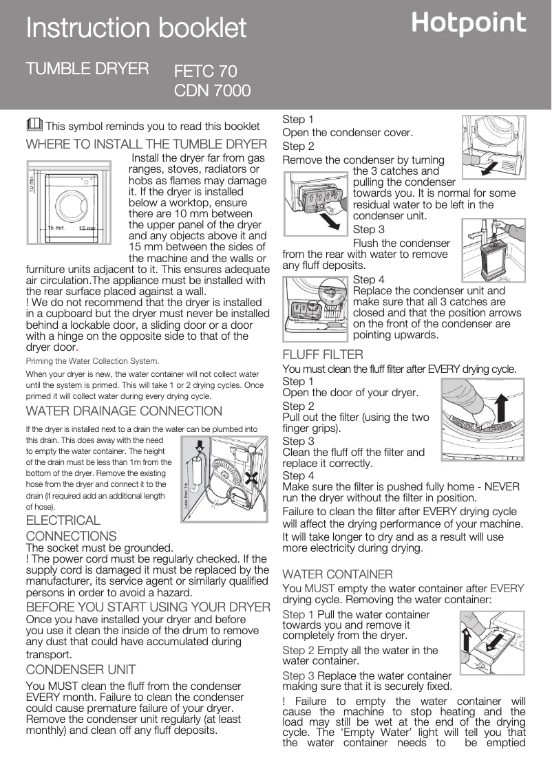 Imagen de la primera página del manual del dispositivo FETC70BP