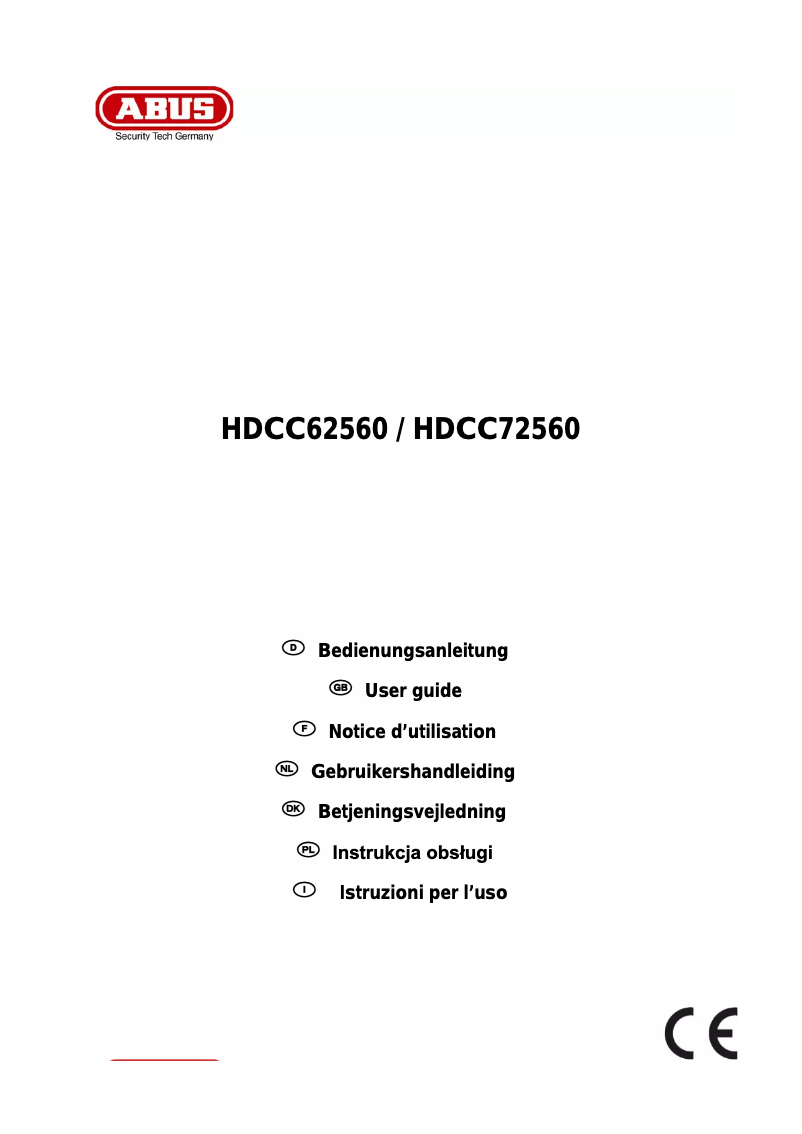 Página 1 del manual Manual de usuario Abus HDCC62560