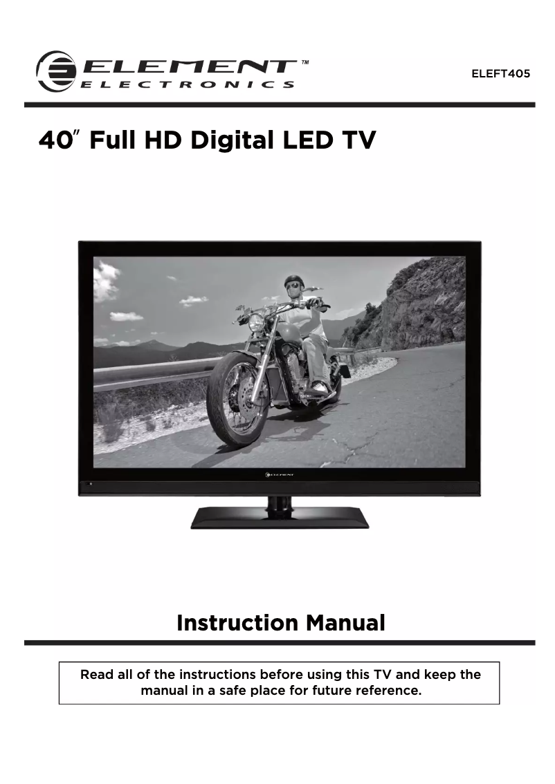 Imagen de la primera página del manual del dispositivo ELEFT405