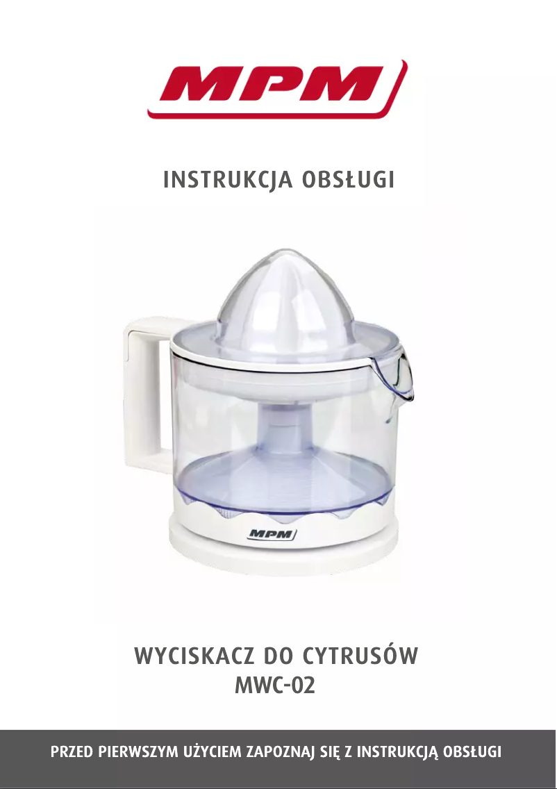 Página 1 del manual Manual de usuario MPM MWC-02
