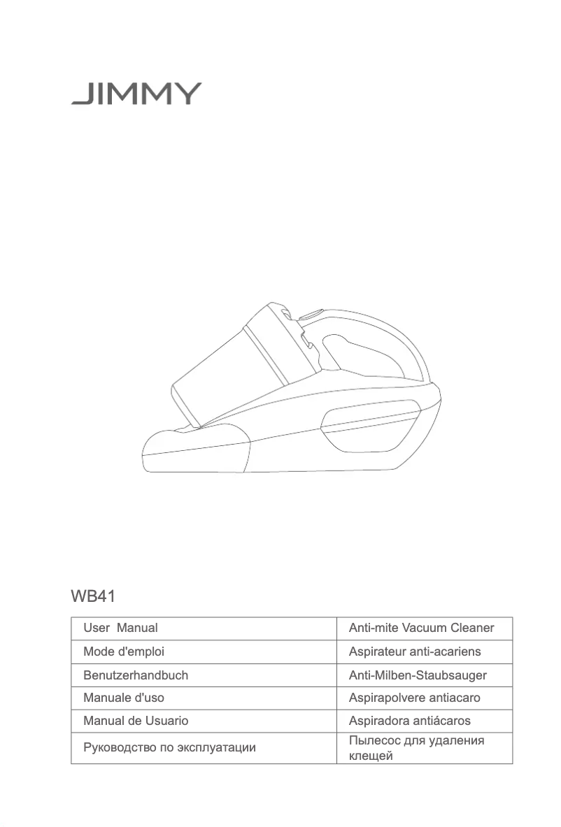 Imagen de la primera página del manual del dispositivo Anti-mite UV WB41