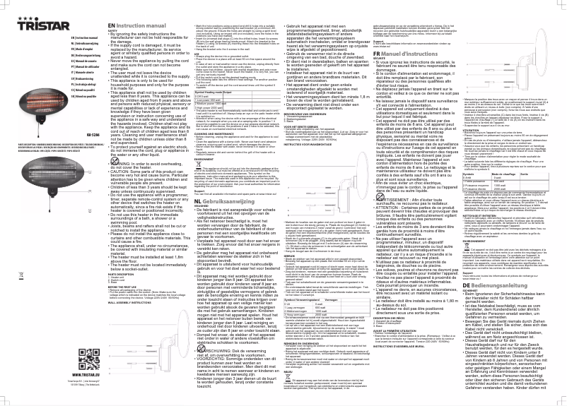 Imagen de la primera página del manual del dispositivo KA-5286