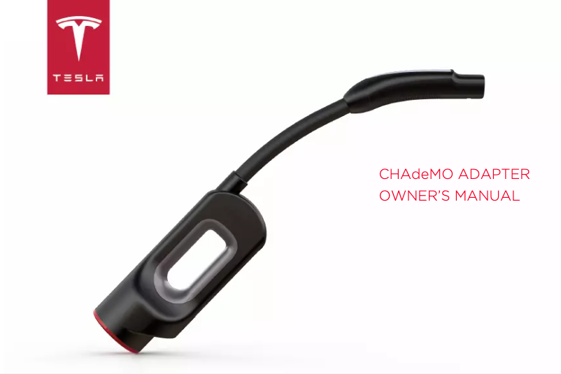 Página 1 del manual Manual de usuario Tesla CHAdeMO Adapter