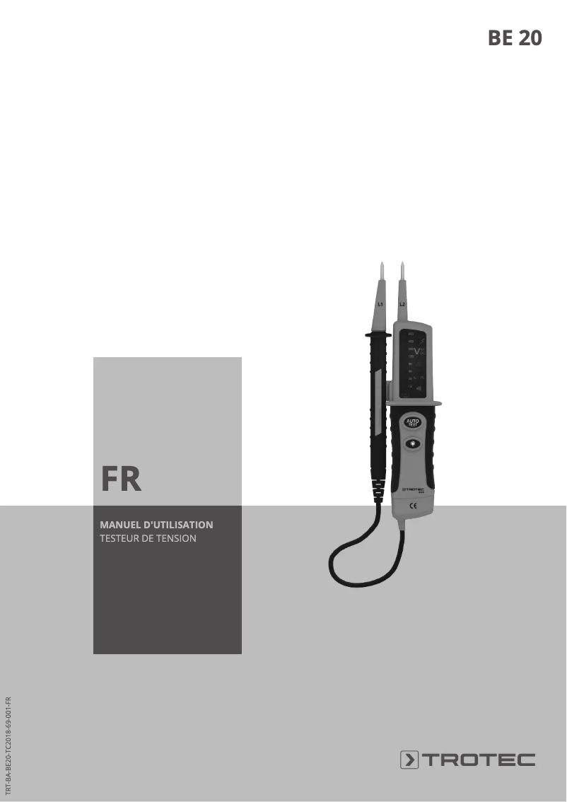 Página 1 del manual Manual de usuario Trotec BE20