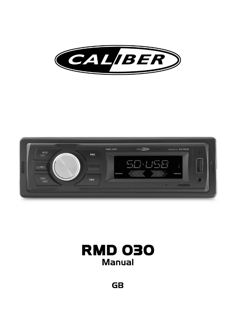 Página 1 del manual Manual de usuario Caliber RMD030BT