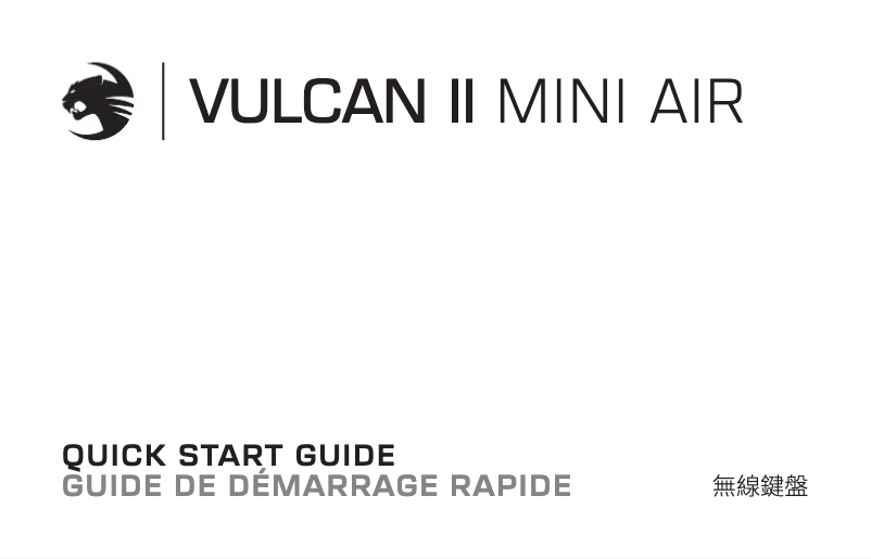 Página nº 1 - Manual de usuario Roccat Vulcan II Mini Air