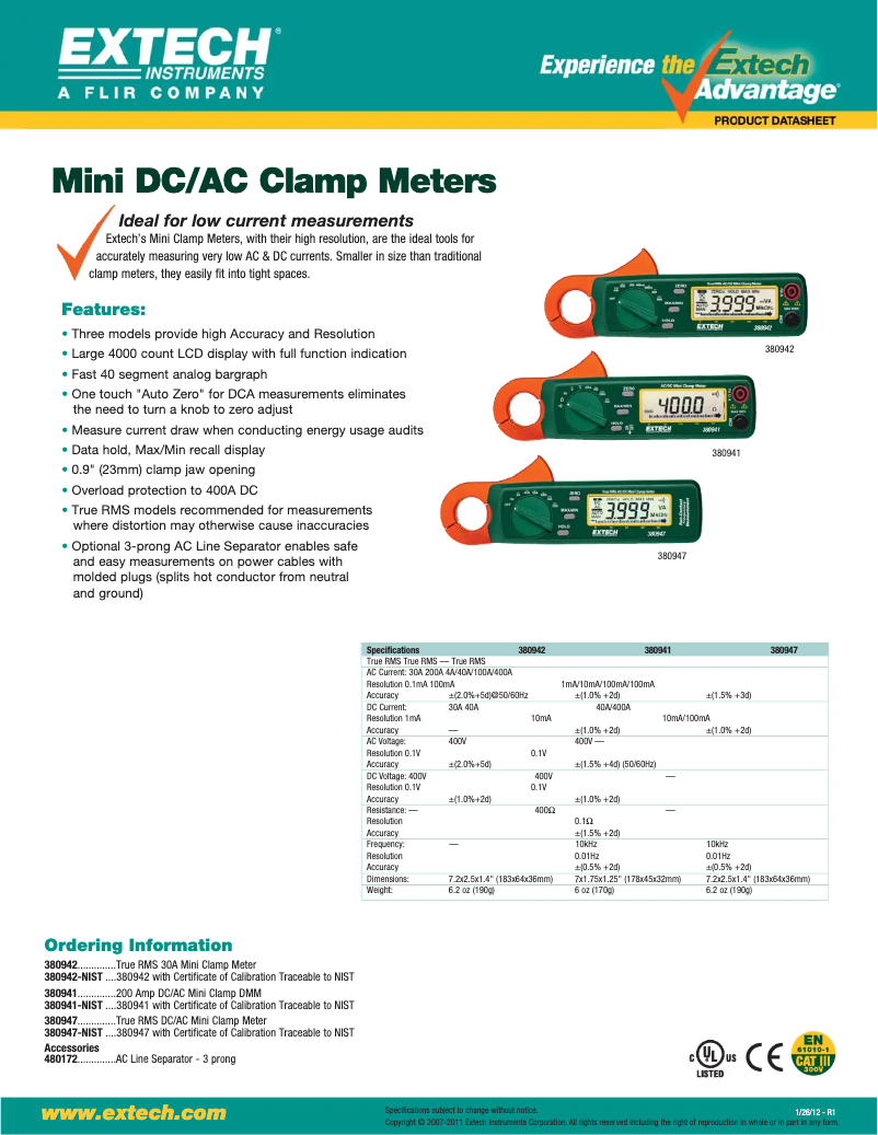 Imagen de la primera página del manual del dispositivo 380941