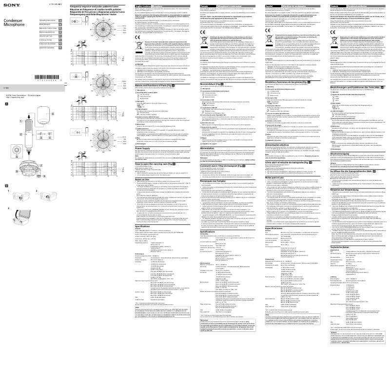 Página 1 del manual Manual de usuario Sony C-100