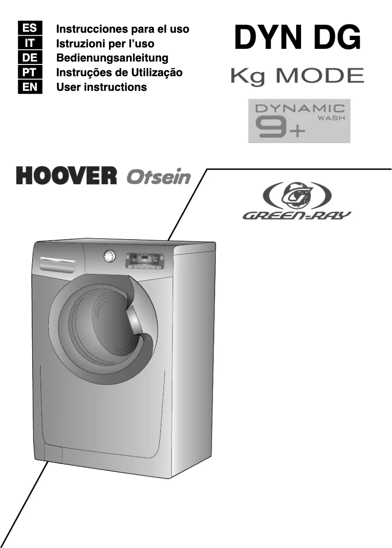 Página 1 del manual Manual de usuario Otsein-Hoover DYN 9124DG/L1-37