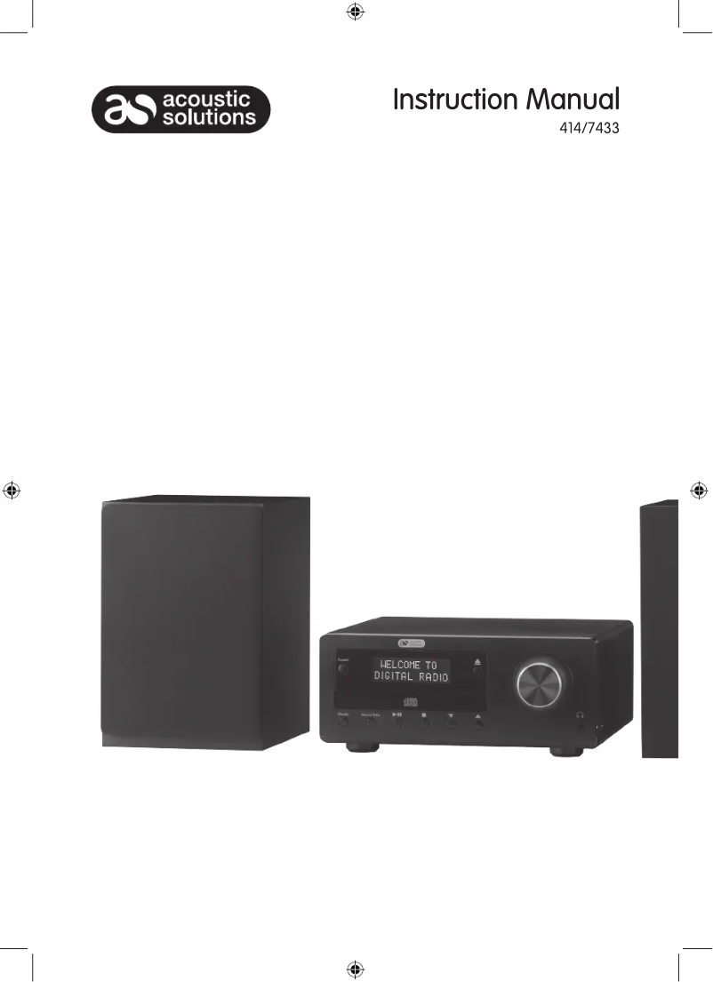 Página nº 1 - Manual de usuario Acoustic Solutions 414/7433