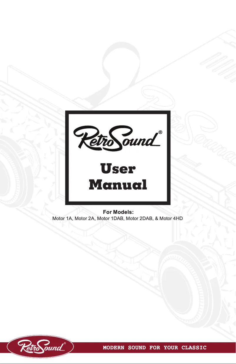 Página 1 del manual Manual de usuario RetroSound Denver M1A