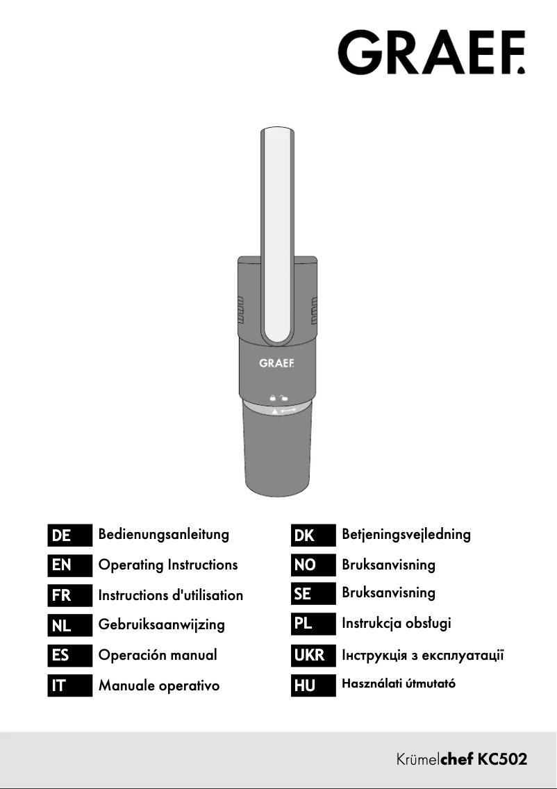 Imagen de la primera página del manual del dispositivo KrümelChef KC502