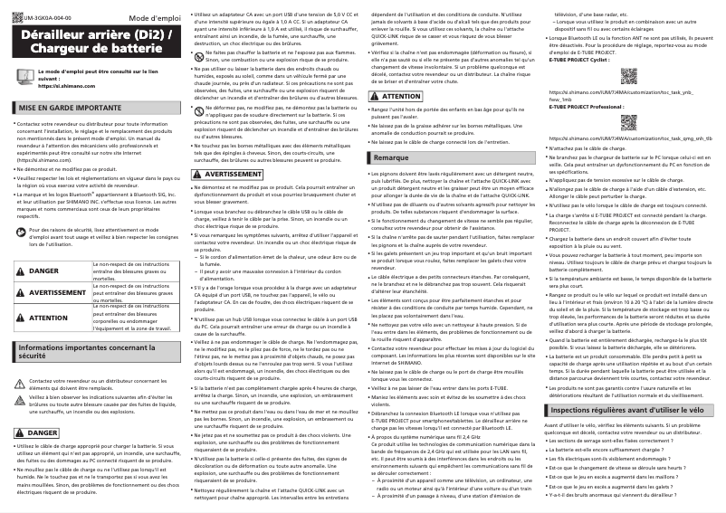 Página 1 del manual Manual de usuario Shimano RD-R9250