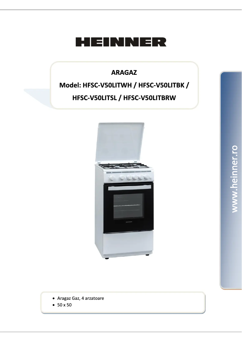 Página 1 del manual Manual de usuario Heinner HFSC-V50LITBRW