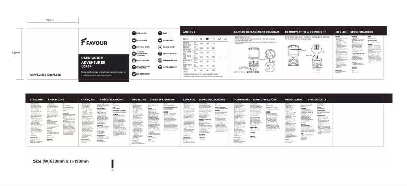 Página 1 del manual Manual de usuario Favour Adventurer L0434
